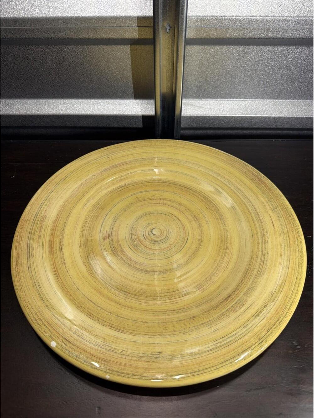 VTG Pier 1 Terre Gold 13.5” In. Platter dinner serving plate *